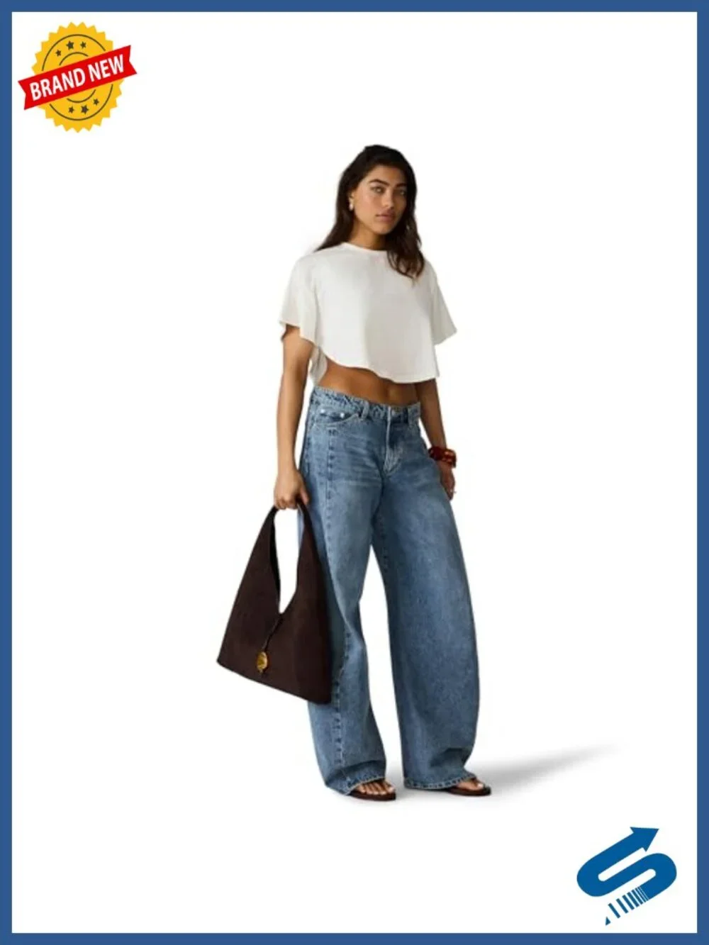 Faux Suede Hobo Bag with Snap Closure